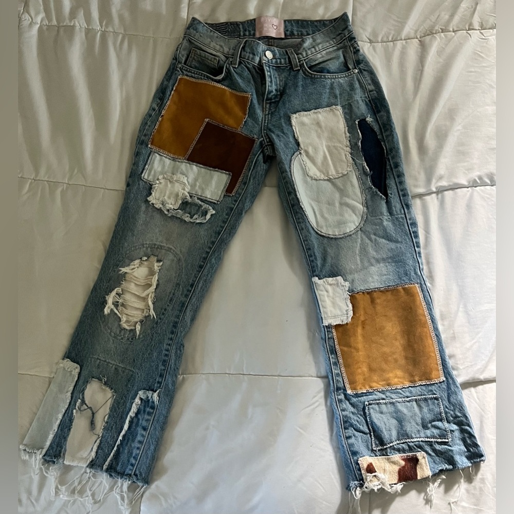 Revive patch work jeans size 26